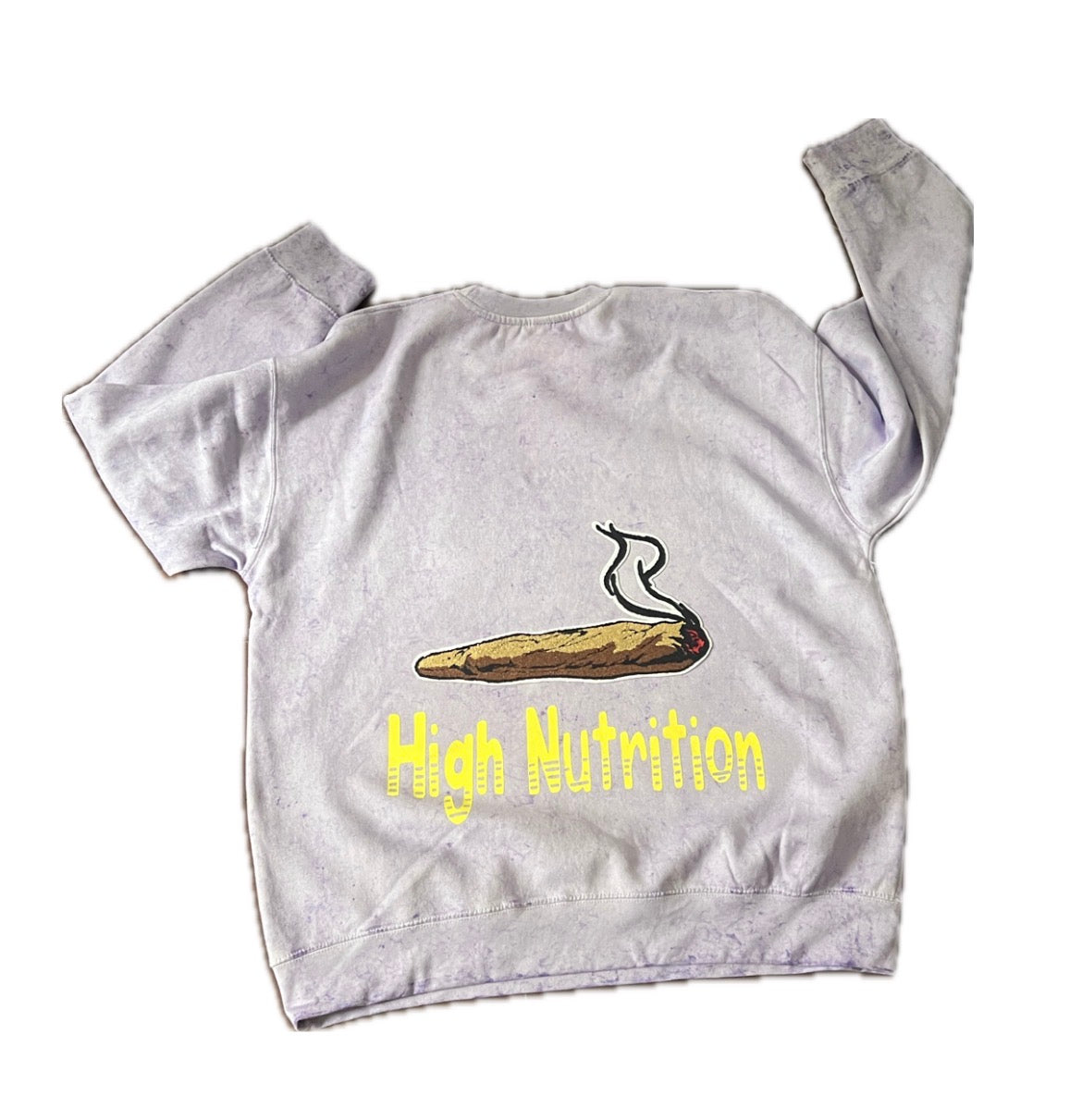 High Nutrition Clothing Purple Stone Washed Sweatshirt